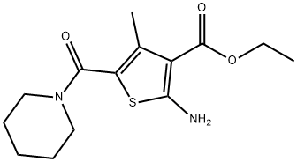 3-Thiophenecarboxylic acid, 2-amino-4-methyl-5-(1-piperidinylcarbonyl)-, ethyl ester|WAY-312566