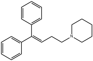 Piperidine, 1-(4,4-diphenyl-3-buten-1-yl)- Structure