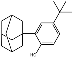 2-Adamantyl-4-tert-butylphenol, 29912-44-5, 结构式