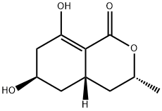 1H-2-Benzopyran-1-one, 3,4,4a,5,6,7-hexahydro-6,8-dihydroxy-3-methyl-, (3R,4aS,6R)-,29913-85-7,结构式
