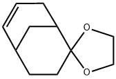 Spiro[bicyclo[3.3.1]non-6-ene-2,2'-[1,3]dioxolane] 化学構造式