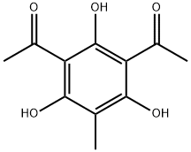 1,1′-(2,4,6-Trihydroxy-5-methyl-1,3-phenylene)bis-ethanone Structure