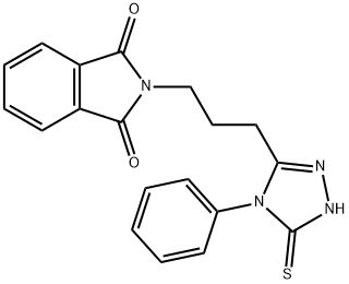 2-[3-(4-Phenyl-5-sulfanylidene-4,5-dihydro-1H-1,2,4-triazol-3-yl)propyl]-2,3-dihydro-1H-isoindole-1,3-dione Structure