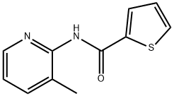 2-Thiophenecarboxamide, N-(3-methyl-2-pyridinyl)- Struktur