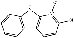 9H-Pyrido[2,3-b]indole, 2-chloro-, 1-oxide 化学構造式