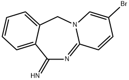 Pyrido[1,2-b][2,4]benzodiazepin-6(11H)-imine, 2-bromo- Struktur