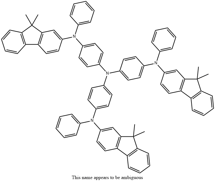 1,4-Benzenediamine, N1-(9,9-dimethyl-9H-fluoren-2-yl)-N4,N4-bis[4-[(9,9-dimethyl-9H-fluoren-2-yl)phenylamino]phenyl]-N1-phenyl- Structure