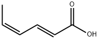 (2E,4Z)-2,4-hexadienoic acid, 30361-30-9, 结构式