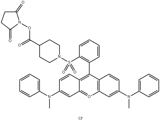 QSY 7 CARBOXYLIC ACID, SUCCINIMIDYL ESTER 化学構造式