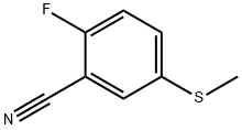 Benzonitrile, 2-fluoro-5-(methylthio)- 化学構造式