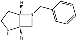 2,6-Diazabicyclo[3.2.0]heptane, 6-(phenylmethyl)-, (1R,5R)- 化学構造式