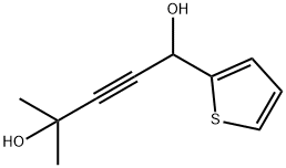 4-甲基-1-(噻吩-2-基)戊-2-炔-1,4-二醇, 312513-96-5, 结构式