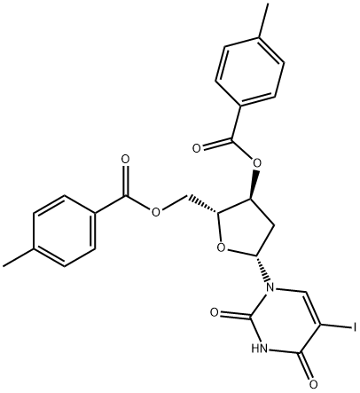 2''-Deoxy-5-iodouridine 3’,5’-bis(4-Methylbenzoate),31356-86-2,结构式