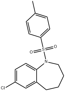 1H-1-Benzazepine, 7-chloro-2,3,4,5-tetrahydro-1-[(4-methylphenyl)sulfonyl]- 化学構造式