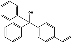 4-ethenyl-α,α-diphenyl-Benzenemethanol 结构式