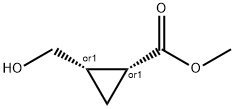 rel-Methyl (1R,2S)-2-(hydroxymethyl)cyclopropane-1-carboxylate Struktur
