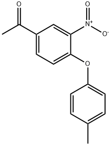 Ethanone, 1-[4-(4-methylphenoxy)-3-nitrophenyl]- Structure