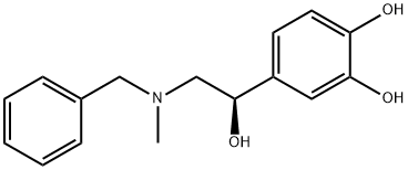 (R)-4-(2-(benzyl(methyl)amino)-1-hydroxyethyl)benzene-1,2-diol Struktur