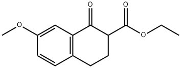Ethyl 7-methoxy-1-oxo-3,4-dihydro-2H-naphthalene-2-carboxylate Structure