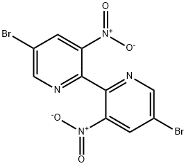 2,2'-Bipyridine, 5,5'-dibromo-3,3'-dinitro- Struktur