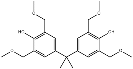 4,4'-(1-methylethylidene)bis[2,6-bis(methoxymethyl)- 化学構造式