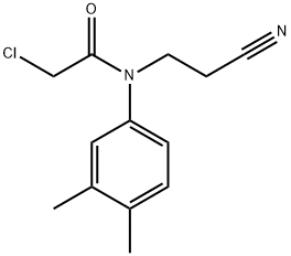 2-氯-N-(2-氰基乙基)-N-(3,4-二甲基苯基)乙酰胺,324009-92-9,结构式