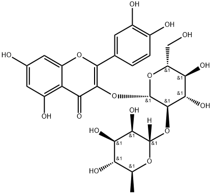 Quercetin 3-O-neohesperidoside 化学構造式