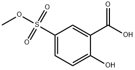 Benzoic acid, 2-hydroxy-5-(methoxysulfonyl)- 化学構造式