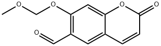 2H-1-Benzopyran-6-carboxaldehyde, 7-(methoxymethoxy)-2-oxo- Structure