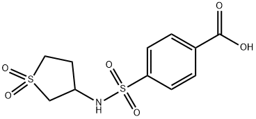 4-[(1,1-dioxo-1lambda6-thiolan-3-yl)sulfamoyl]benzoic acid Struktur