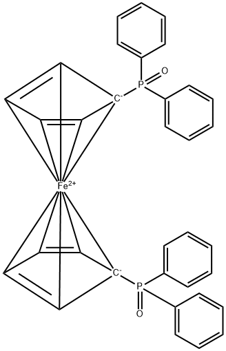 1,1'-bis(diphenylphosphinyl)-Ferrocene Structure