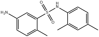 5-氨基-N-(2,4-二甲基苯基)-2-甲基苯-1-磺酰胺 结构式