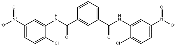 1-N,3-N-bis(2-chloro-5-nitrophenyl)benzene-1,3-dicarboxamide,326899-02-9,结构式