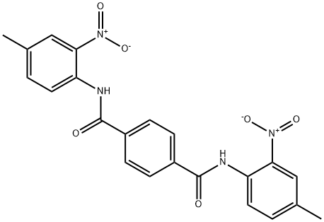 1-N,4-N-bis(4-methyl-2-nitrophenyl)benzene-1,4-dicarboxamide 化学構造式