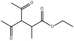 Pentanoic acid, 3-acetyl-2-methyl-4-oxo-, ethyl ester Struktur