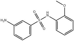 3-氨基-N-(2-甲氧基苯基)苯-1-磺酰胺 结构式