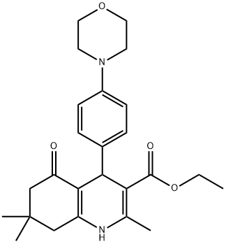 328021-94-9 3-Quinolinecarboxylic acid, 1,4,5,6,7,8-hexahydro-2,7,7-trimethyl-4-[4-(4-morpholinyl)phenyl]-5-oxo-, ethyl ester