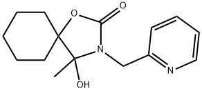 4-羟基-4-甲基-3-(吡啶-2-基甲基)-1-氧杂-3-氮杂螺[4.5]癸烷-2-酮, 328283-10-9, 结构式