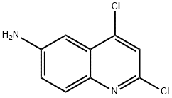 6-Quinolinamine, 2,4-dichloro- 化学構造式