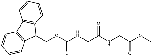 Glycine, N-[(9H-fluoren-9-ylmethoxy)carbonyl]glycyl-, methyl ester 结构式