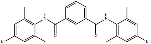 1-N,3-N-bis(4-bromo-2,6-dimethylphenyl)benzene-1,3-dicarboxamide Structure