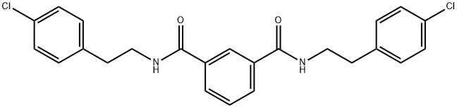 1-N,3-N-bis[2-(4-chlorophenyl)ethyl]benzene-1,3-dicarboxamide Structure