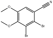 2,3-二溴-4,5-二甲氧基苯甲腈, 330462-55-0, 结构式