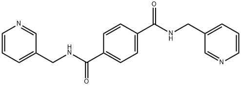 1-N,4-N-bis(pyridin-3-ylmethyl)benzene-1,4-dicarboxamide Structure