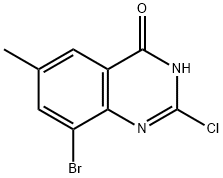 8-溴-2-氯-6-甲基喹唑啉-4(3H)-酮,331647-09-7,结构式
