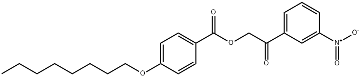 [2-(3-nitrophenyl)-2-oxoethyl] 4-octoxybenzoate Struktur