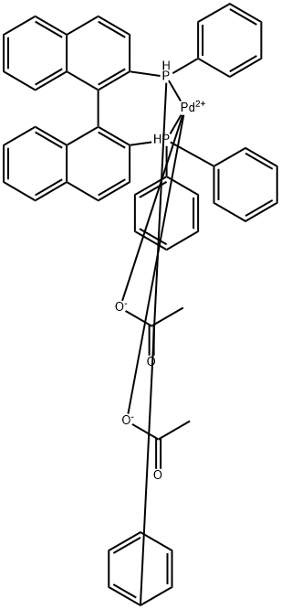 331749-09-8 双乙酸酯{2,2'-双(二苯基膦)-1,1'-联萘}钯(II)
