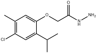 Acetic acid, 2-[4-chloro-5-methyl-2-(1-methylethyl)phenoxy]-, hydrazide 结构式