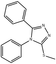 4H-1,2,4-Triazole, 3-(methylthio)-4,5-diphenyl- Struktur