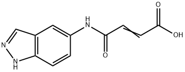 3-[(1H-indazol-5-yl)carbamoyl]prop-2-enoic acid Struktur